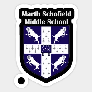 Martha Schofield Middle School Logo Sticker